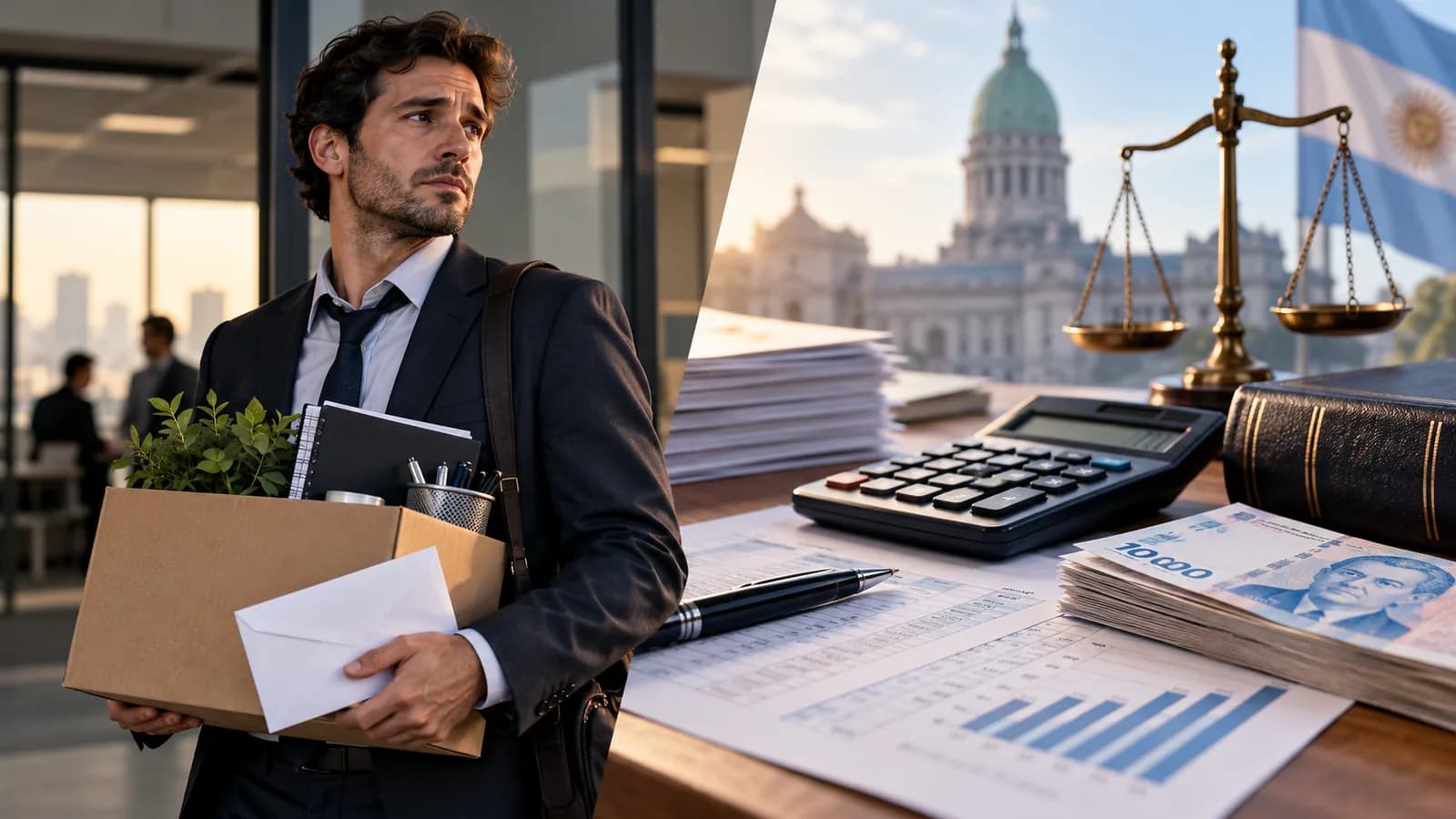 Labor documents and payslips on a desk for calculating wrongful dismissal severance.
