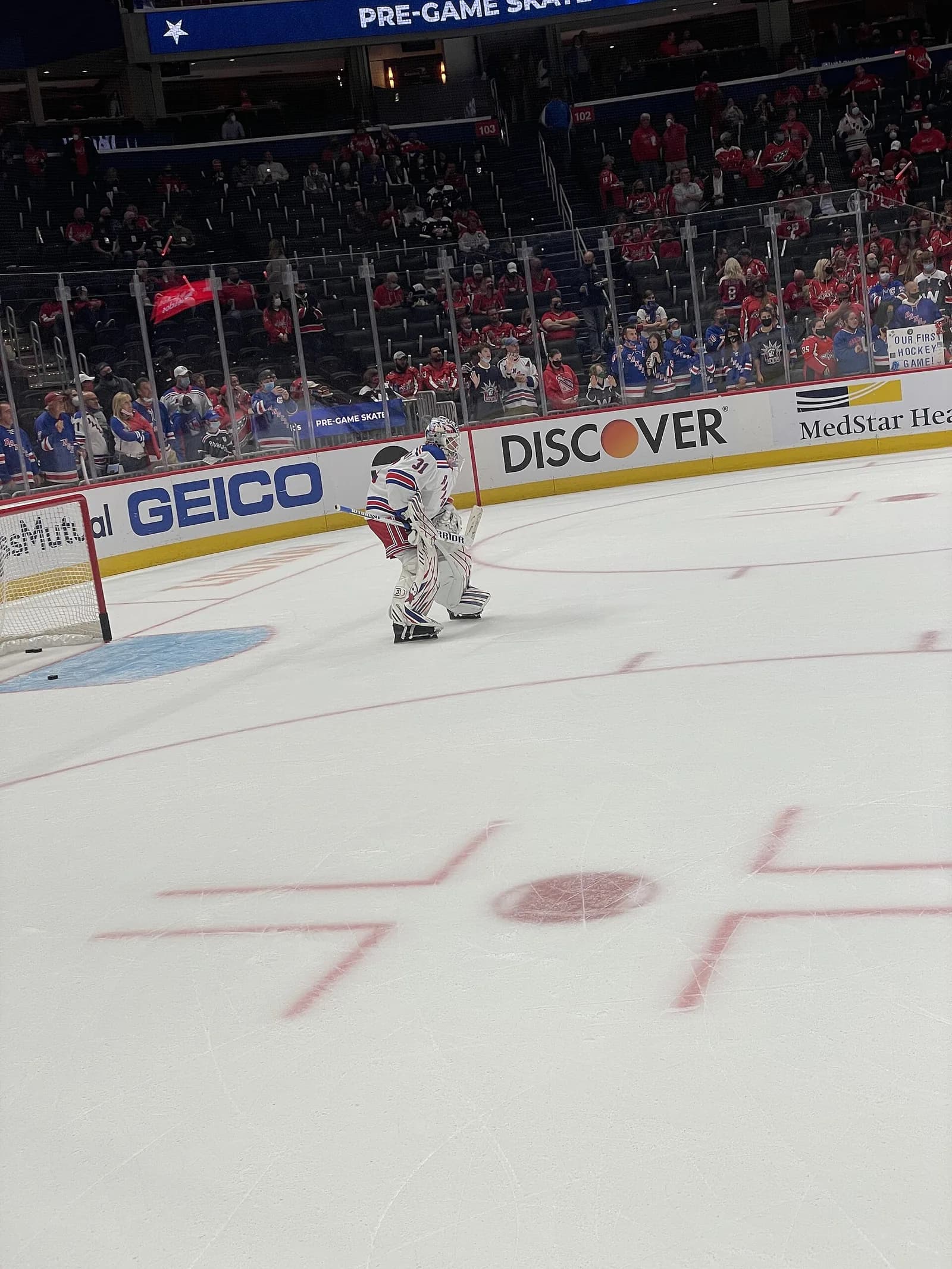 Capitals Top Rangers 3-1 as Shesterkin Injured